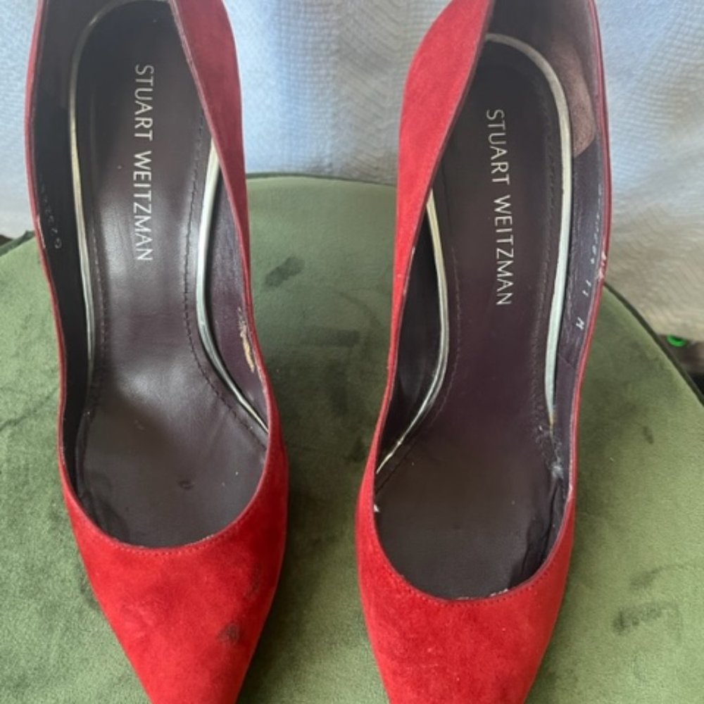 Stuart Weitzman Size 11 Red Pumps - image 5